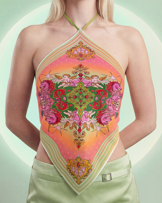 Ornate Scarf Top