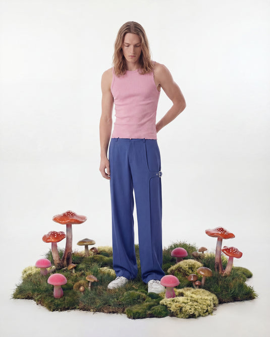 Sign Tank Top Vintage Pink Distressed