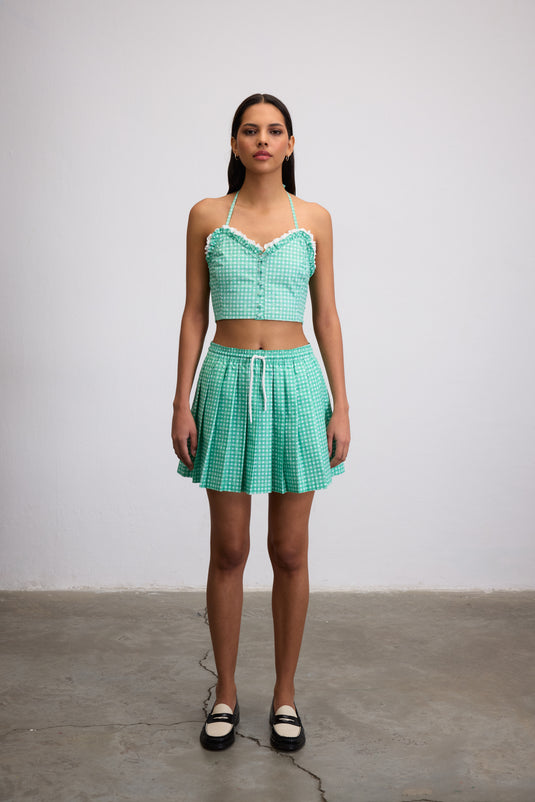 SWEETHEART GREEN BUSTIER