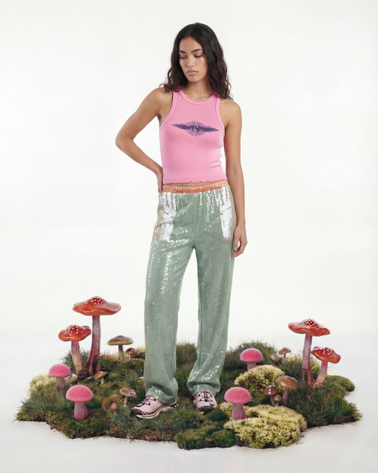 Lumen Core Top Vintage Pink Distressed