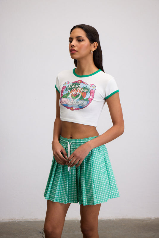 SWEETHEART GREEN SKIRT